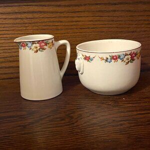 Vintage Grindley England Hercules Vitrified York -Sugar/Creamer